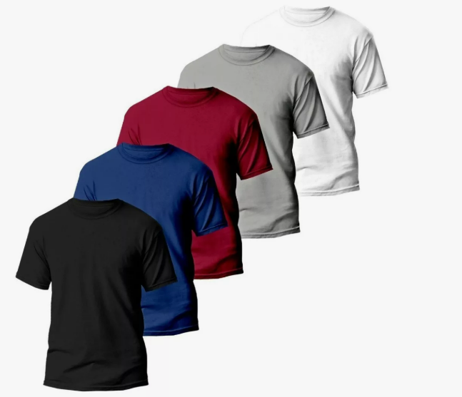 🏋️‍♂️ Kit 5 Camisetas Básicas Masculinas Dry Fit – O Melhor Custo-Benefício do Mercado Livre! 💥